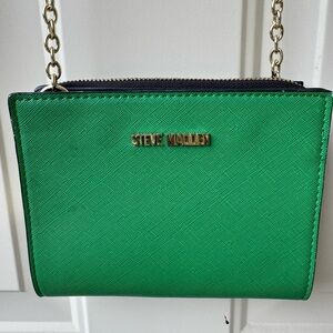 Steve Madden Emerald Green Crossbody Bag with Gold Chain